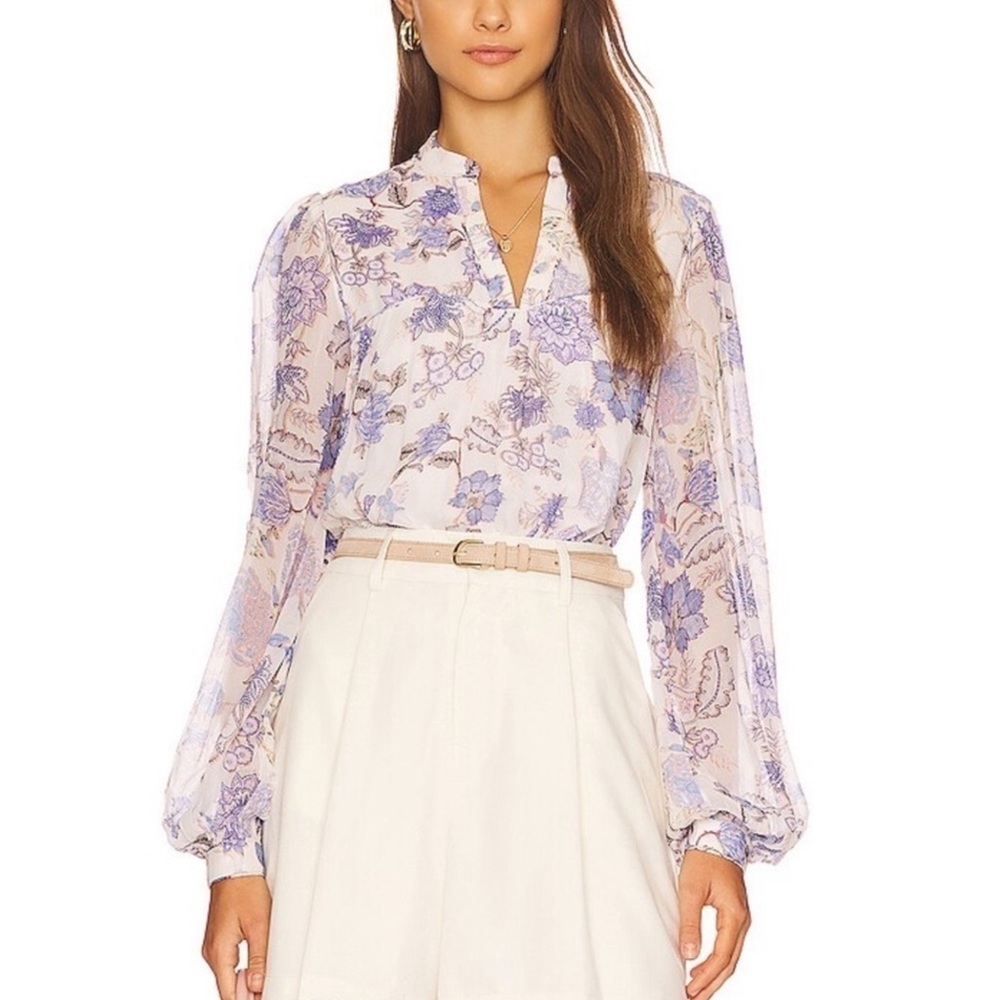 Hemant and Nandita floral blouse. Gorgeous colors for spring!